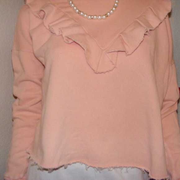 FREE PEOPLE DRESSY SWEATSHIRT - Picture 1 of 5